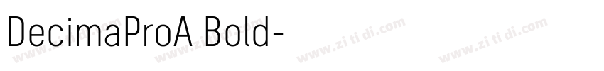 DecimaProA Bold字体转换